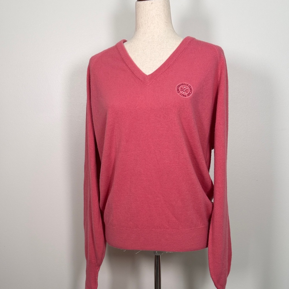 Vintage Savanah Golf Club V-Neck Sweater by Pickering